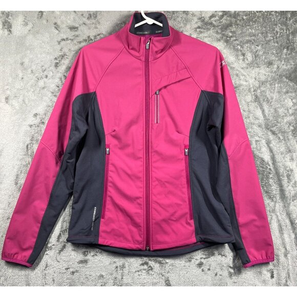 Icebreaker GT Merino Jacket Women's Large Pink Full Zip Lightweight Outerwear - Picture 1 of 13
